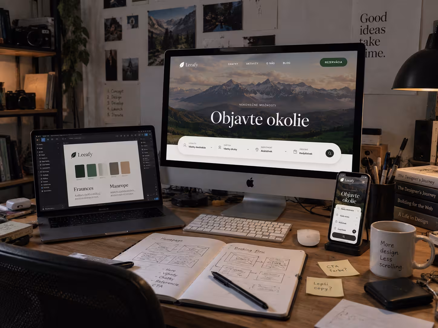 Otvárací frame — svetlo chatky nastavuje teplotu značky